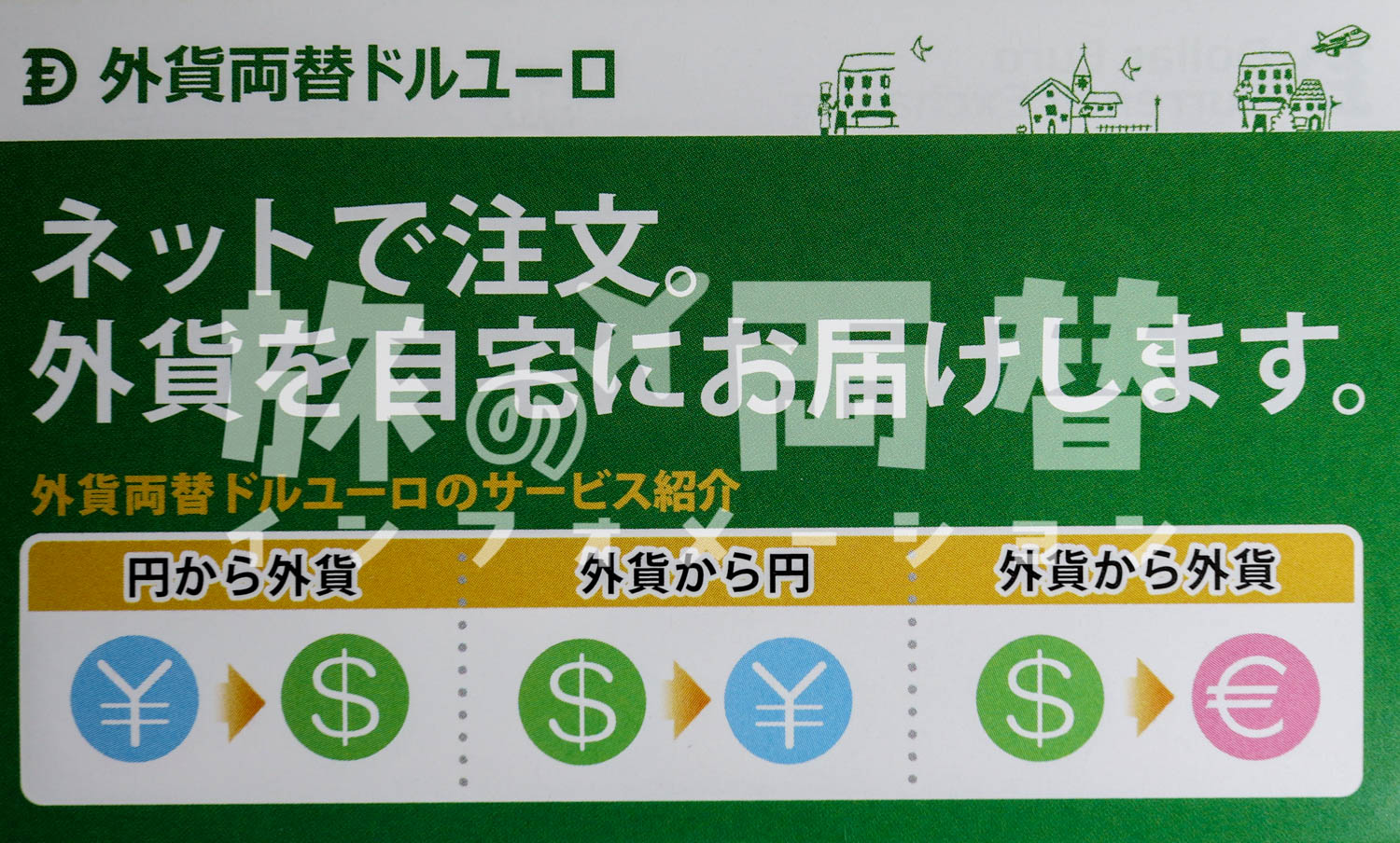 外貨両替ドルユーロ