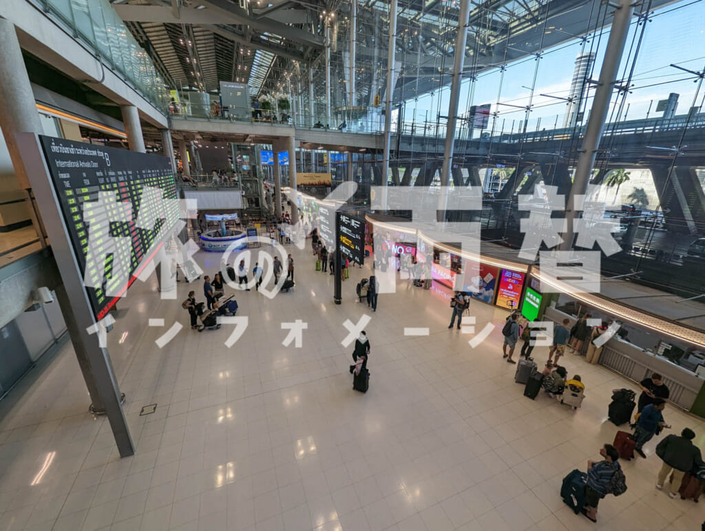 スワンナプーム国際空港　到着フロア／バンコク